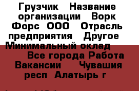 Грузчик › Название организации ­ Ворк Форс, ООО › Отрасль предприятия ­ Другое › Минимальный оклад ­ 24 000 - Все города Работа » Вакансии   . Чувашия респ.,Алатырь г.